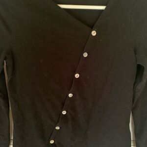 Asymmetrical button down Madewell sweater